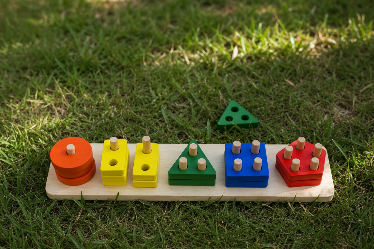 Wooden Shape Stacker