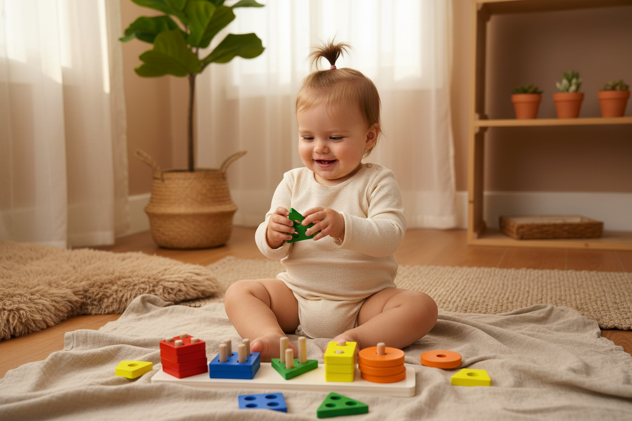 Banner with Kinderquest Shape Sorter