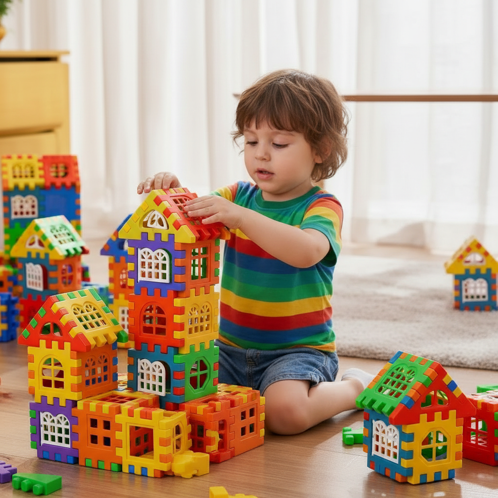 Geogiid Builder Set – 48-Piece Interlocking Block Set