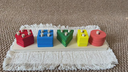 Wooden Shape Stacker